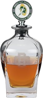 The Memory Company Officially Licensed NFL Team Spirit Decanter Set - Premium Glass Decanter with Team Mascot Stopper, 750ml Capacity, Official NFL Licensed Bar Collection, Whiskey Bourbon Gift