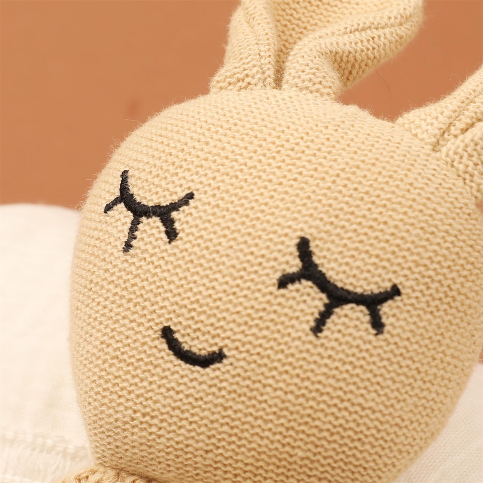 5-teiliges Baby-Set mit Baumwolldecke, beruhigendem Handtuch, Häkelspielzeug und Zubehör für Neugeborene