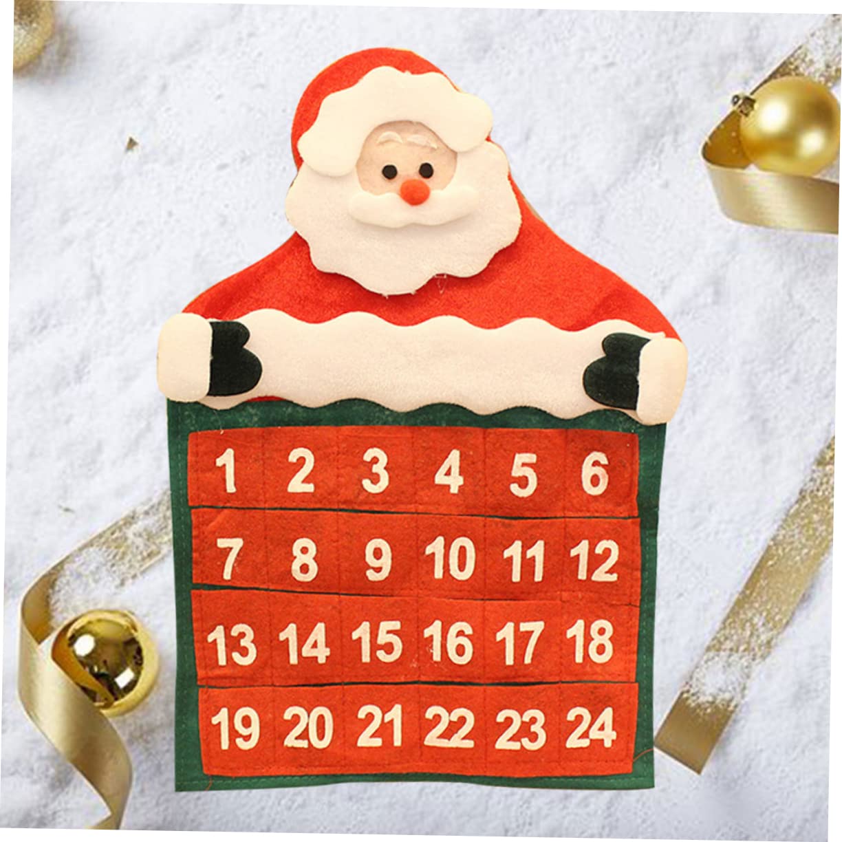 Cabilock 6 Piezas calendario de adviento festivo calendario de adviento de pared calendars calendario colgante de navidad cuenta regresiva de navidad objetos decorativos mayor
