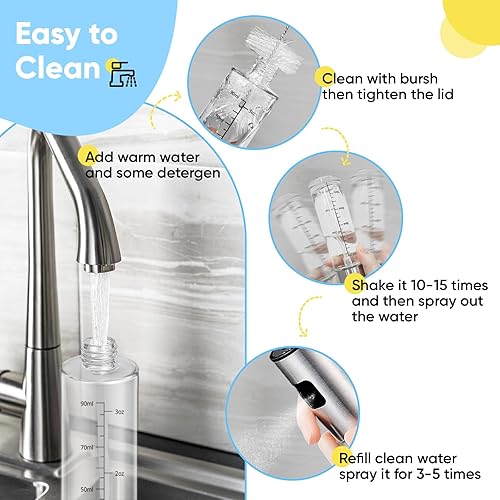 Miniatura 5 de Pulverizador de aceite para cocinar, rociador de aceite de cocina, botellas de aceite de oliva, capacidad de 3.4 onzas, botella de vidrio de grado