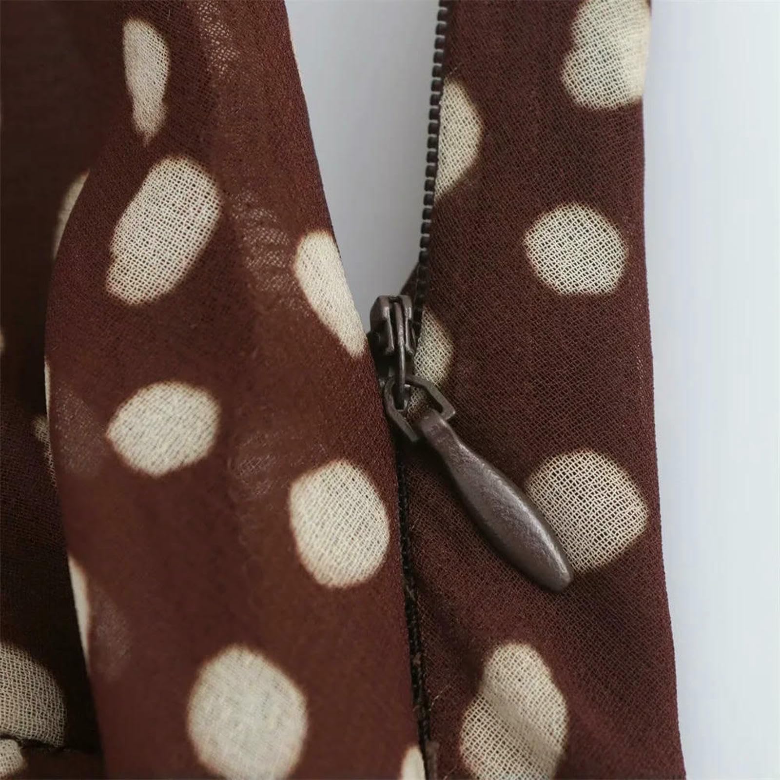 Abito Donna Invernale Abbigliamento da Donna Abito A Pois Decorativo A Strati di Temperamento Dolce E alla Moda-Multi-m