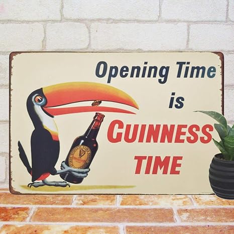 Amazon Co Jp ブリキ看板ギネスビール トゥーカン2 鳥 ペリカン キャラクター 黒ビールグラス 瓶ビール Bar アメリカン雑貨インテリア ポスターfunc Office Products