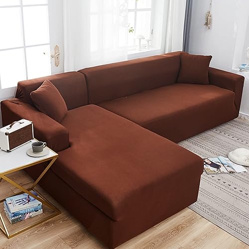 OITTO Funda de sofá de terciopelo de alta elasticidad, repelente al agua, funda de sofá de felpa de fácil ajuste, funda de sofá de color sólido,