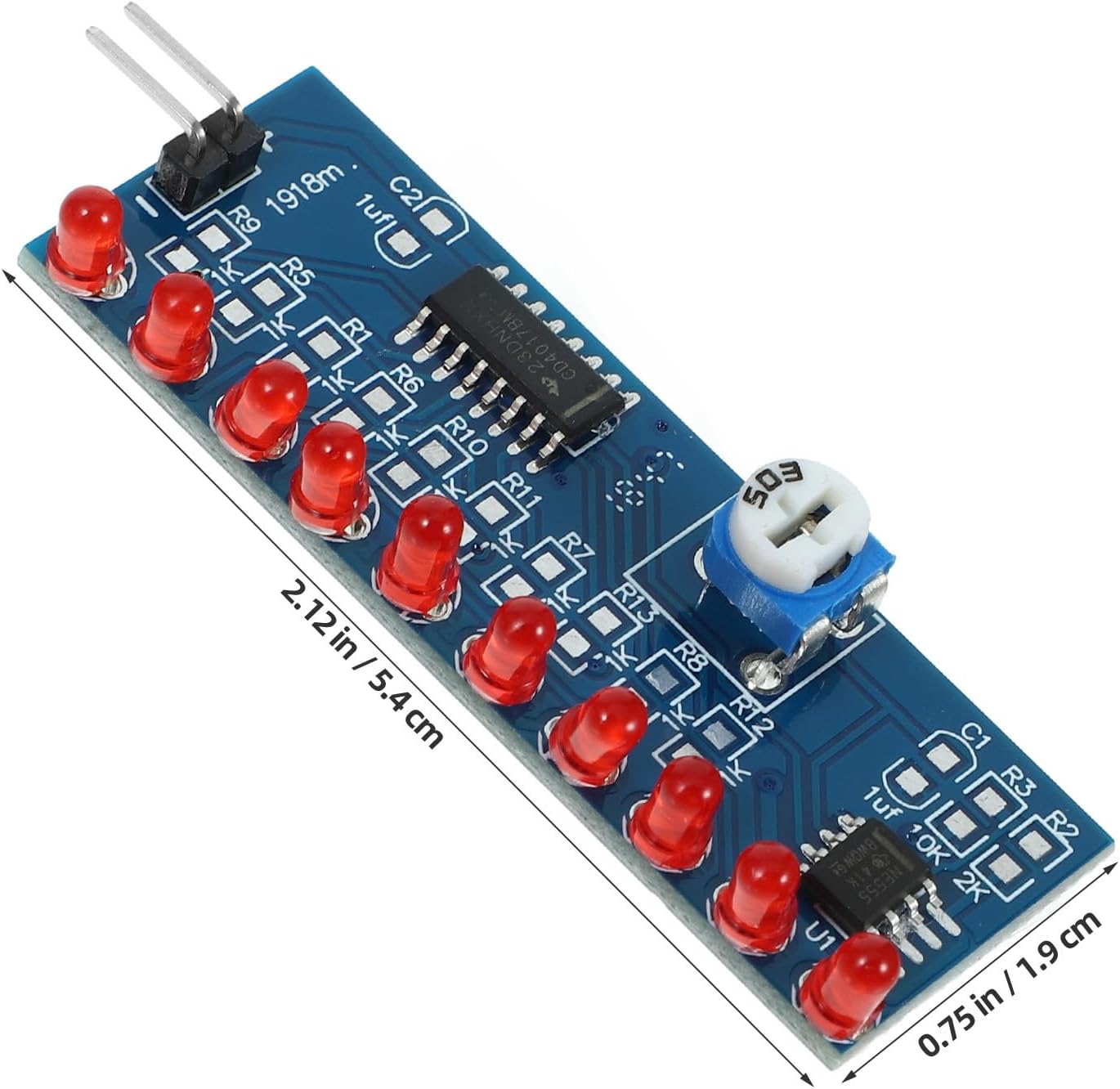 4 Sets Water Flowing Light DIY Kit Ne555 Cd4017 for Soldering | Plastic Parts, Assemble LED Circuit, Electronics Hobby and DIY Use, Flowing Light Effect, Module Components