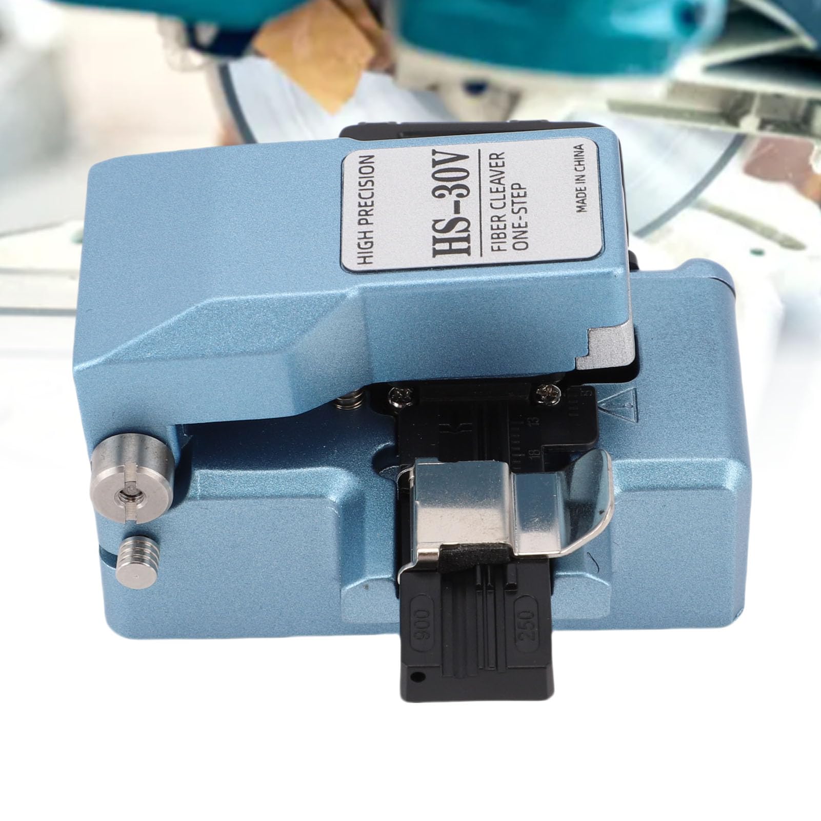 Eujgoov Taglierina per Fibra Ottica HS 30V, Taglierina Ottica di Alta Precisione in un Passaggio con 80000 Tagli per Cavi con Diametro di Rivestimento da 0,25 Mm a 0,9 Mm.