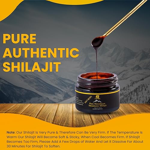 Miniatura 7 de Shilajit puro del Himalaya, suplemento mineral traza para mujeres y hombres, resina Shilajit natural y auténtica en botella de vidrio ámbar, ácido