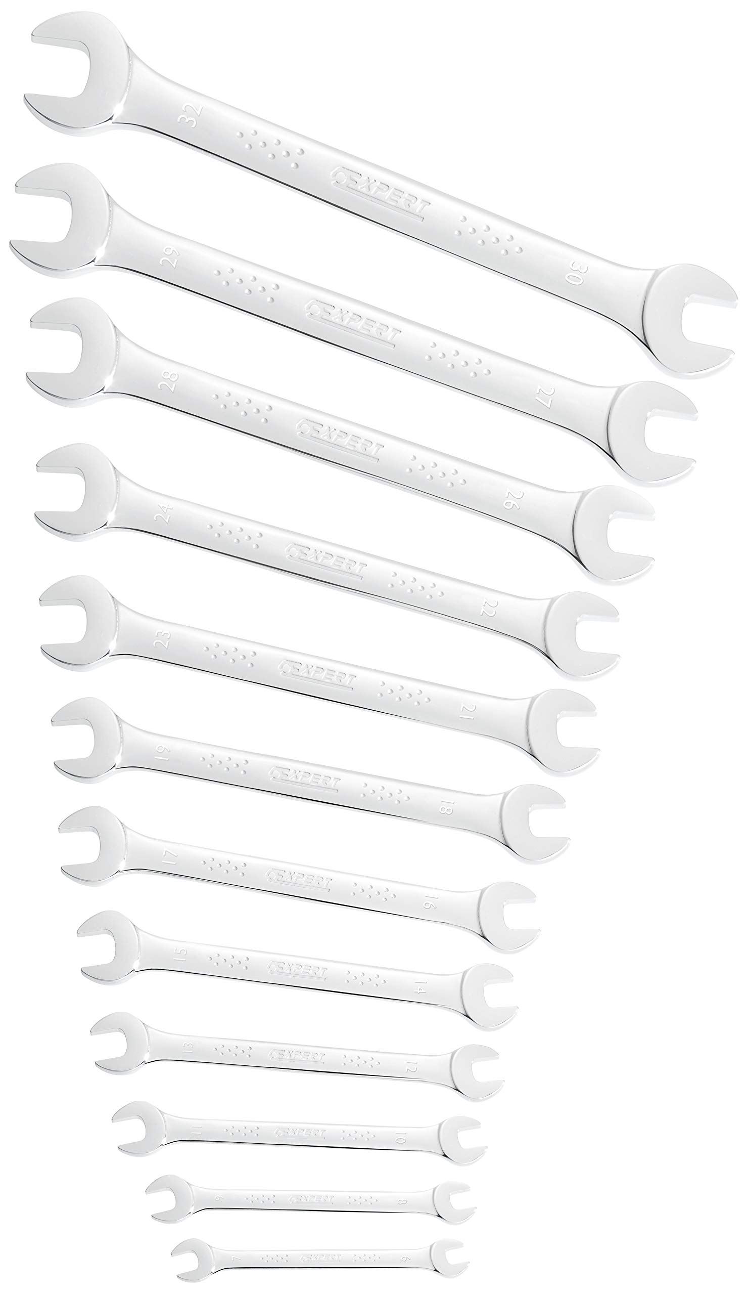Britool Chrome E117381b Open End Spanner Set (12 Pieces)