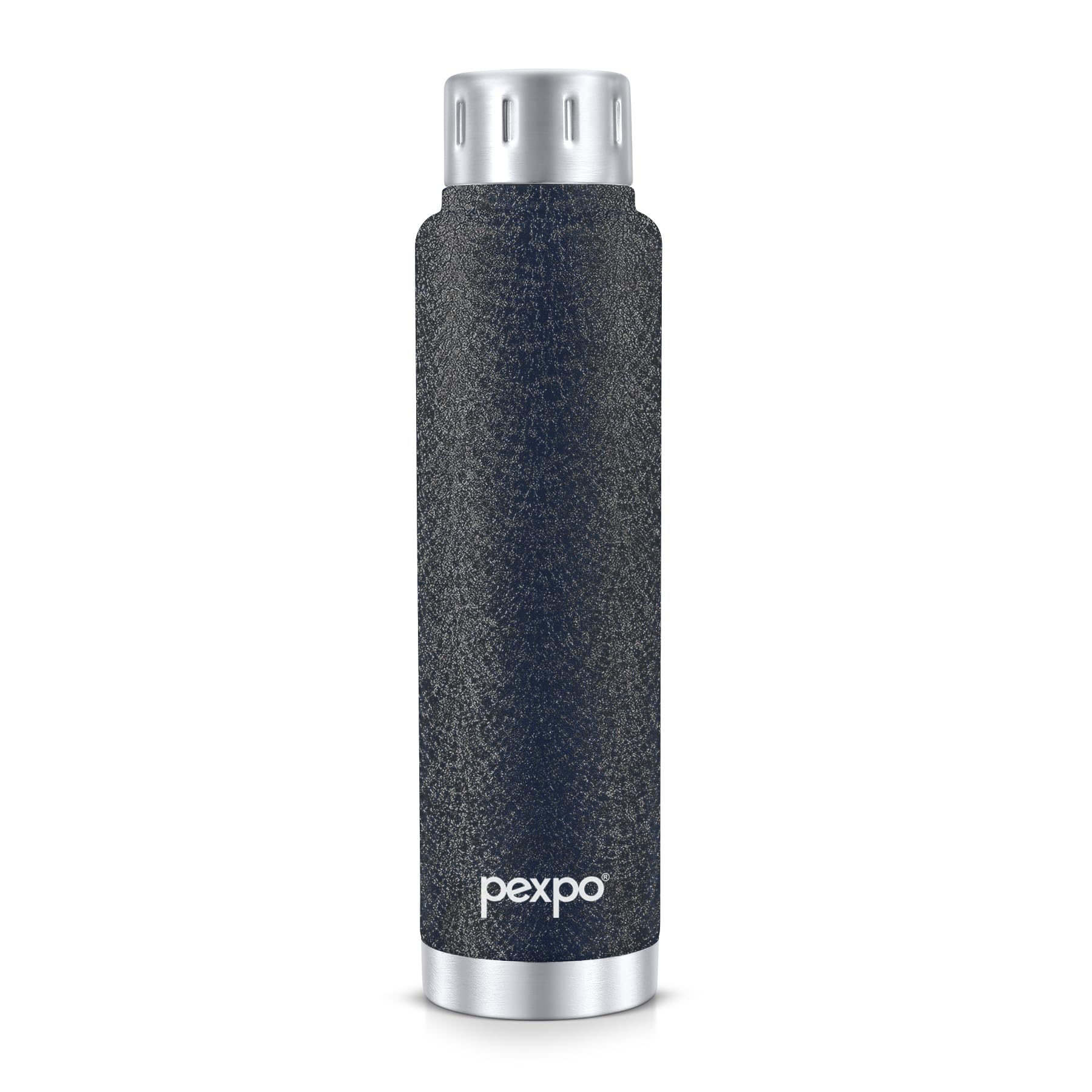 Go24 pexpo Cameo Pro ISI Certified Stainless Steel Vacuum Insulated Flask - 160ml | Double Wall Hot & Cold Upto 4-5 Hours | Office, School, Gym, & Travelling | Men, Women & Kids - Denim Blue — Amazon image 8