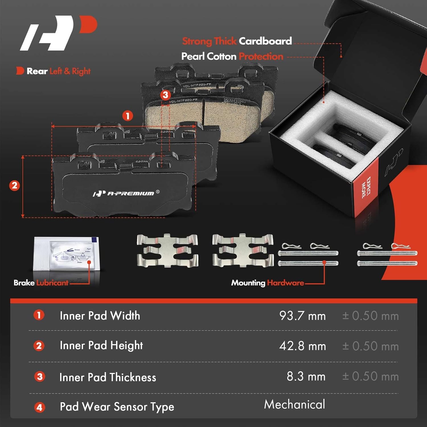 A-Premium Front and Rear Drilled and Slotted Disc Brake Rotors + Ceramic Pads Kit Compatible with Select Infiniti Models - Q50 2014-2022, Q60 2017-2022, M37, M56, QX70, Q70, Q70L, FX50, 12-PC Set