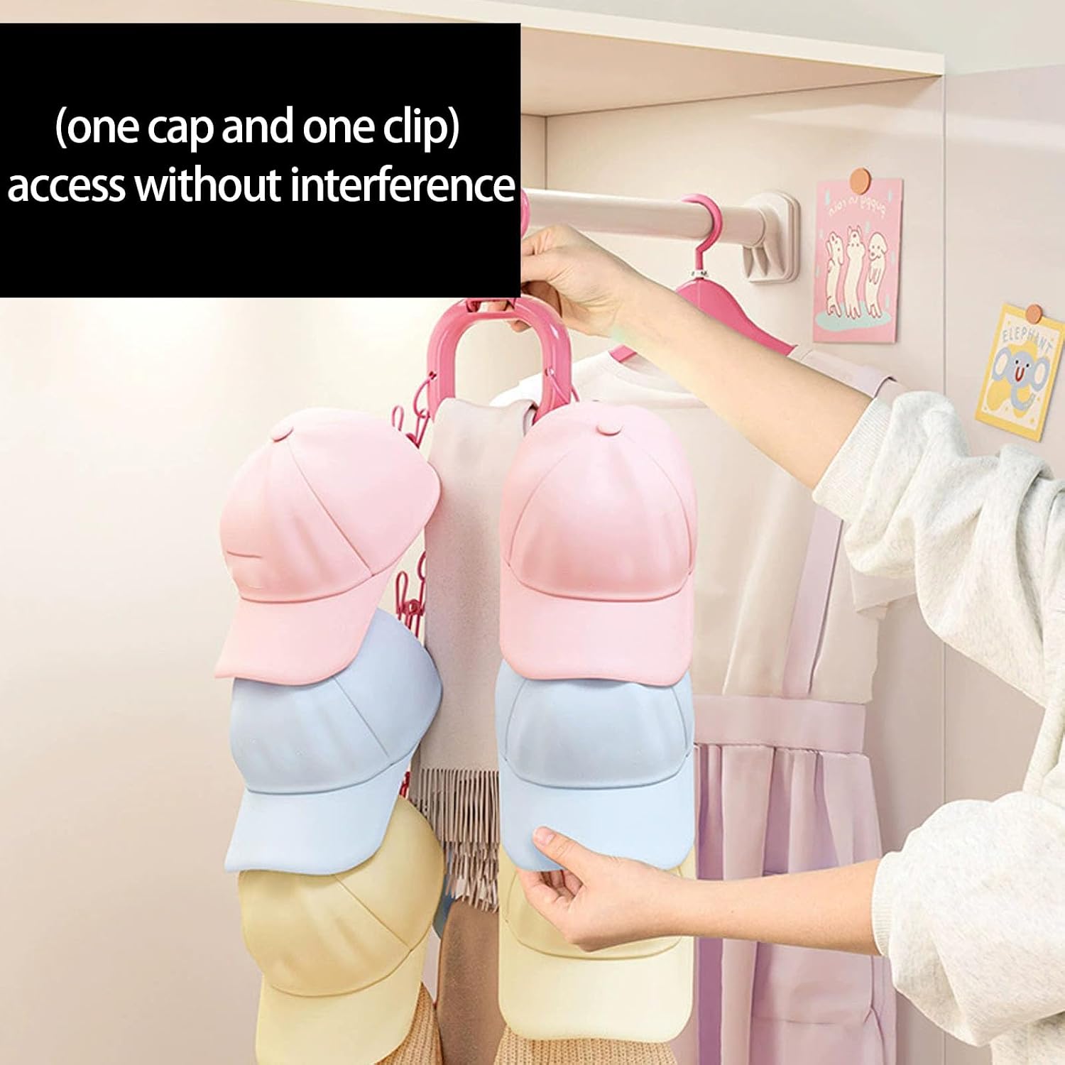 Easy Installation Closet Organizers for Small Space PP Hangers Scarves Accessories Storage Multifunctional Storage Hook