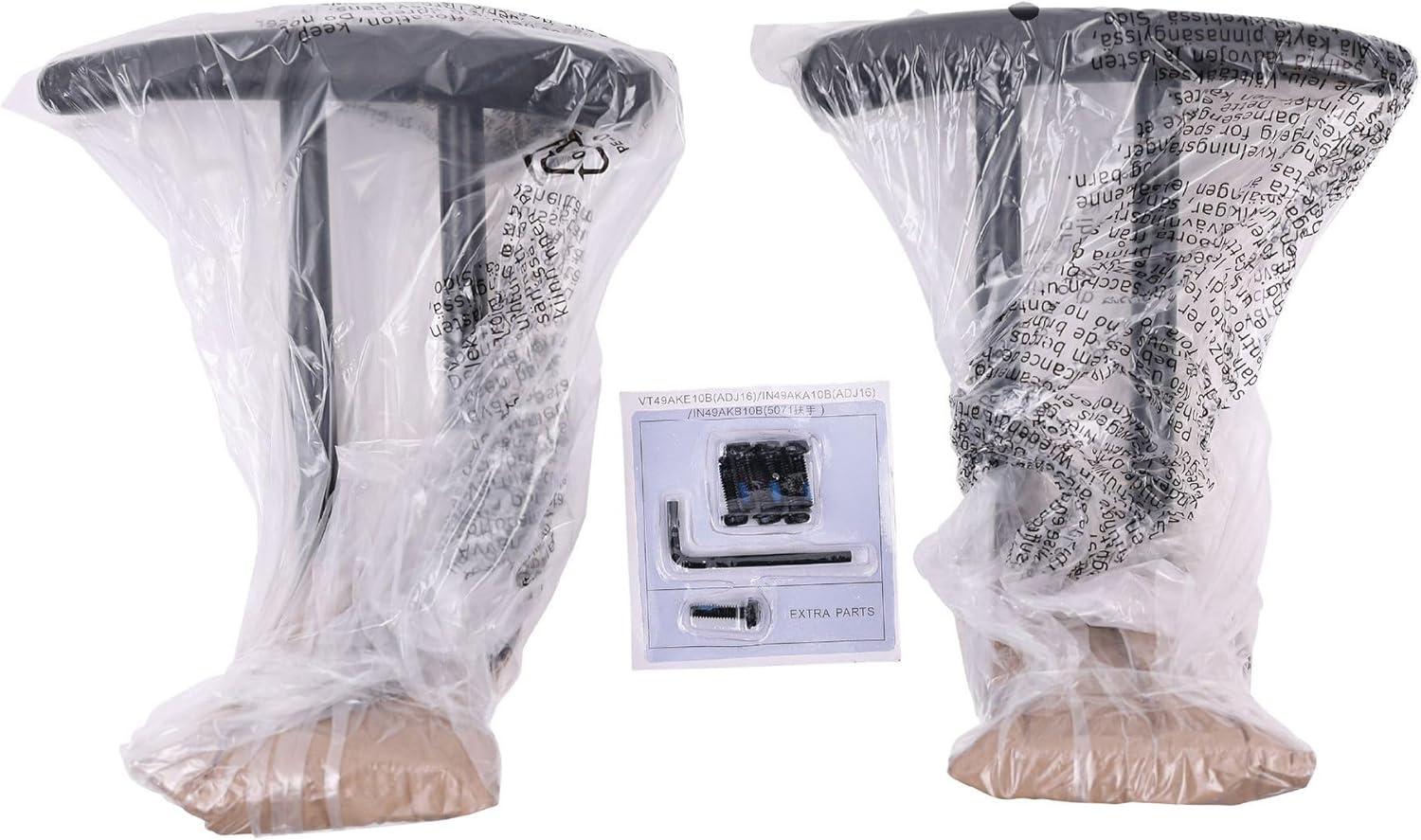 Alera ALE Fixed T-Arms for Interval and Essentia Series Chairs and Stools, Black