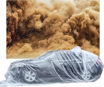Transparent Plastic All-Weather Universal Car Cover