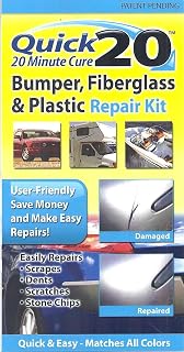 Quick 20 Bumper, Fiberglass & Plastic Repair Kit Fixes chips, gouges, scrapes Works great on marine, automotive, and recreational equipment.