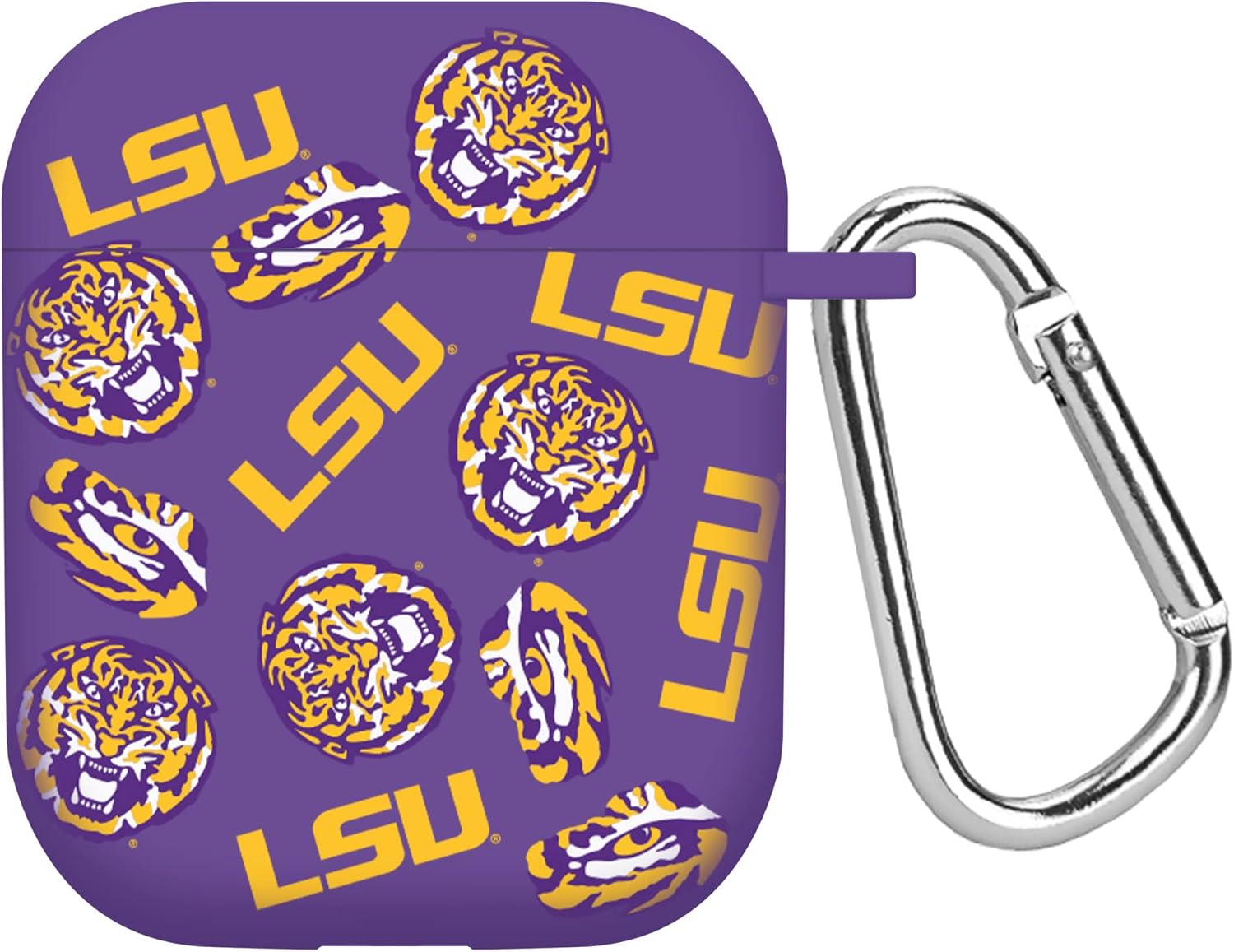 Affinity Bands LSU Tigers Custom Name HD Case Cover Compatible with Apple AirPods Gen 3 (Purple)