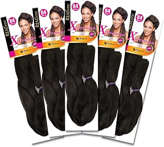Realistic | Original X-Pression Braid 84" | 100% Kanekalon (5-PACK, 1)