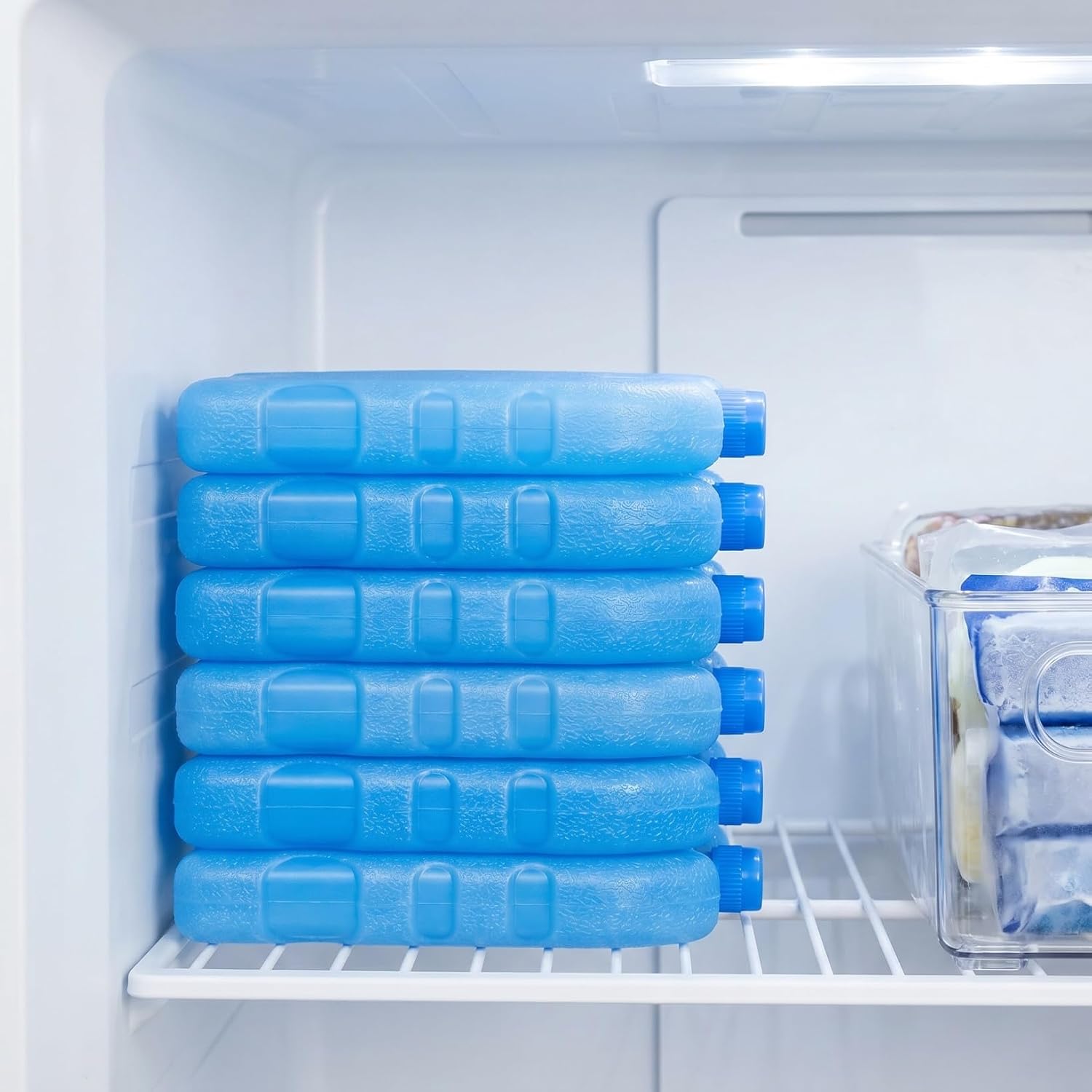 Ice Packs for Coolers: Air Conditioning Fan Ice Crystal Box Ice Package for Cooler Ice Block Reusable Cooler Ice Pack