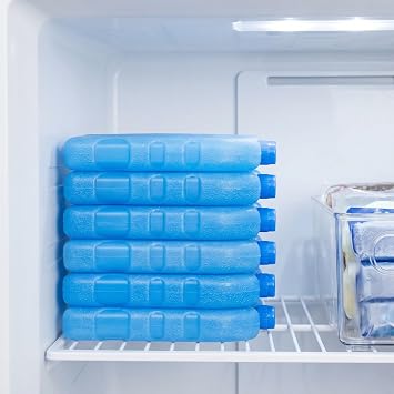 Ice Packs for Coolers: Air Conditioning Fan Portable Ice Crystal Box for Lunch Box Reusable Freezer Blocks for Swamp Cooler Bag Camping Picnic Evaporative AC Fan Cooling Accessories