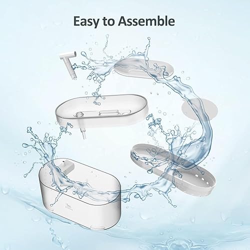 Miniatura 5 de Petory Fuente de agua para gatos, fuente automática de agua para mascotas de 2.5 L84 onzas, dispensador de agua ultra silencioso para gatos en el