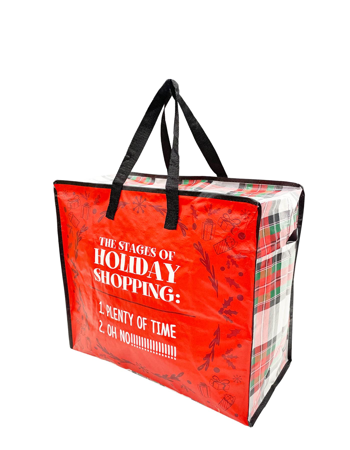 Ecoduka Multicolour Christmas Jumbo Laundry Bags | Gift Bags | Fancy Storage Bags | Superstrong, Waterproof, Huge | Zipper & Handles | Assorted Designs - Storge Or Moving Bags