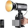 NEEWER MS150B 130W Double Color LED Video Light, Mini Lightweight COB Light, Continuous Lighting Photography Light, Studio Light, Steady Light Light, 2.4GAPP Control, 200000 lux0.5m, 2700K-6500K,
