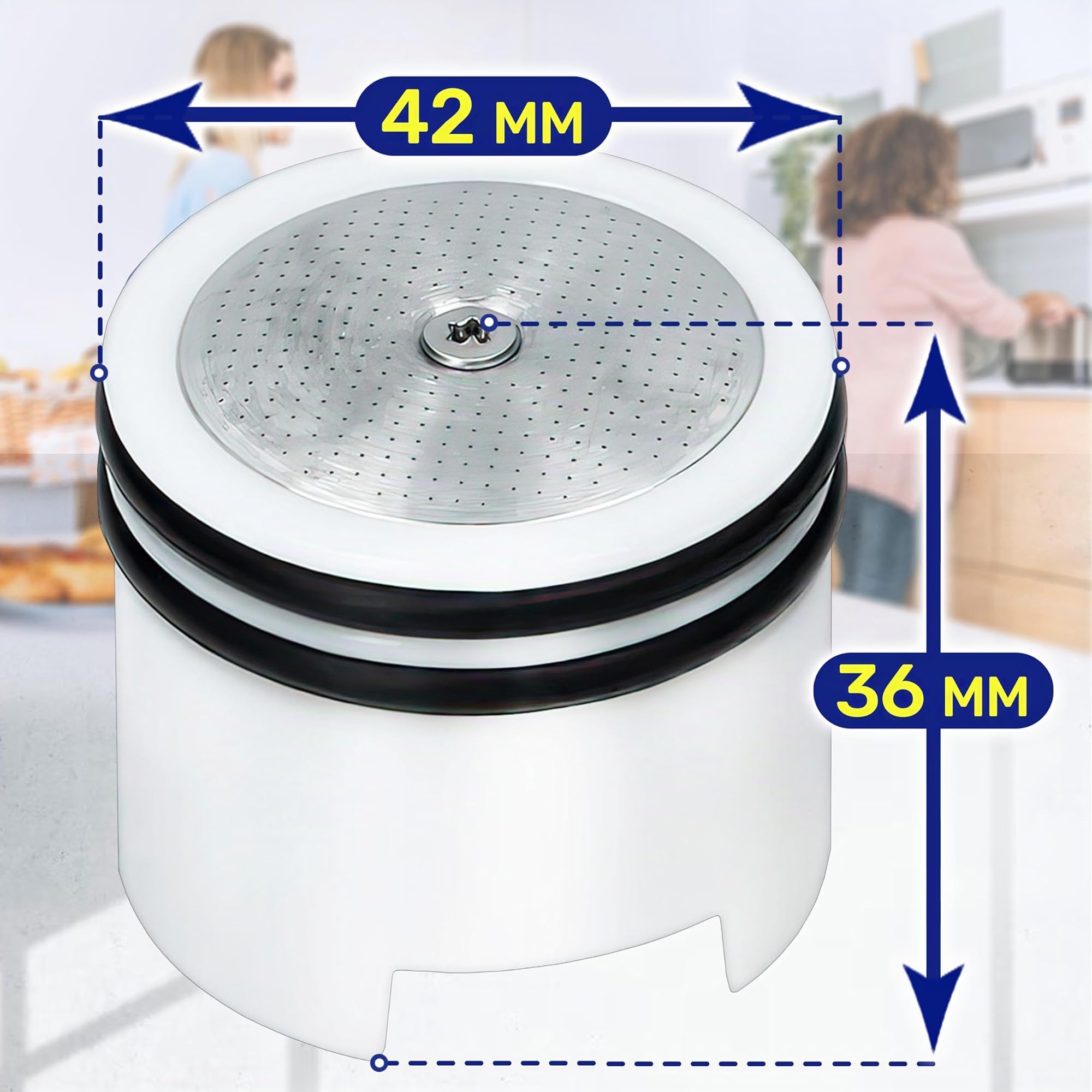 MONTERAL Pistone di Espulsione del Blocco di Fermentazione per Macchina Caffè con Codice Originale MS-0697072 per Krups - MADE IN ITALY - Garanzia di 10 Anni