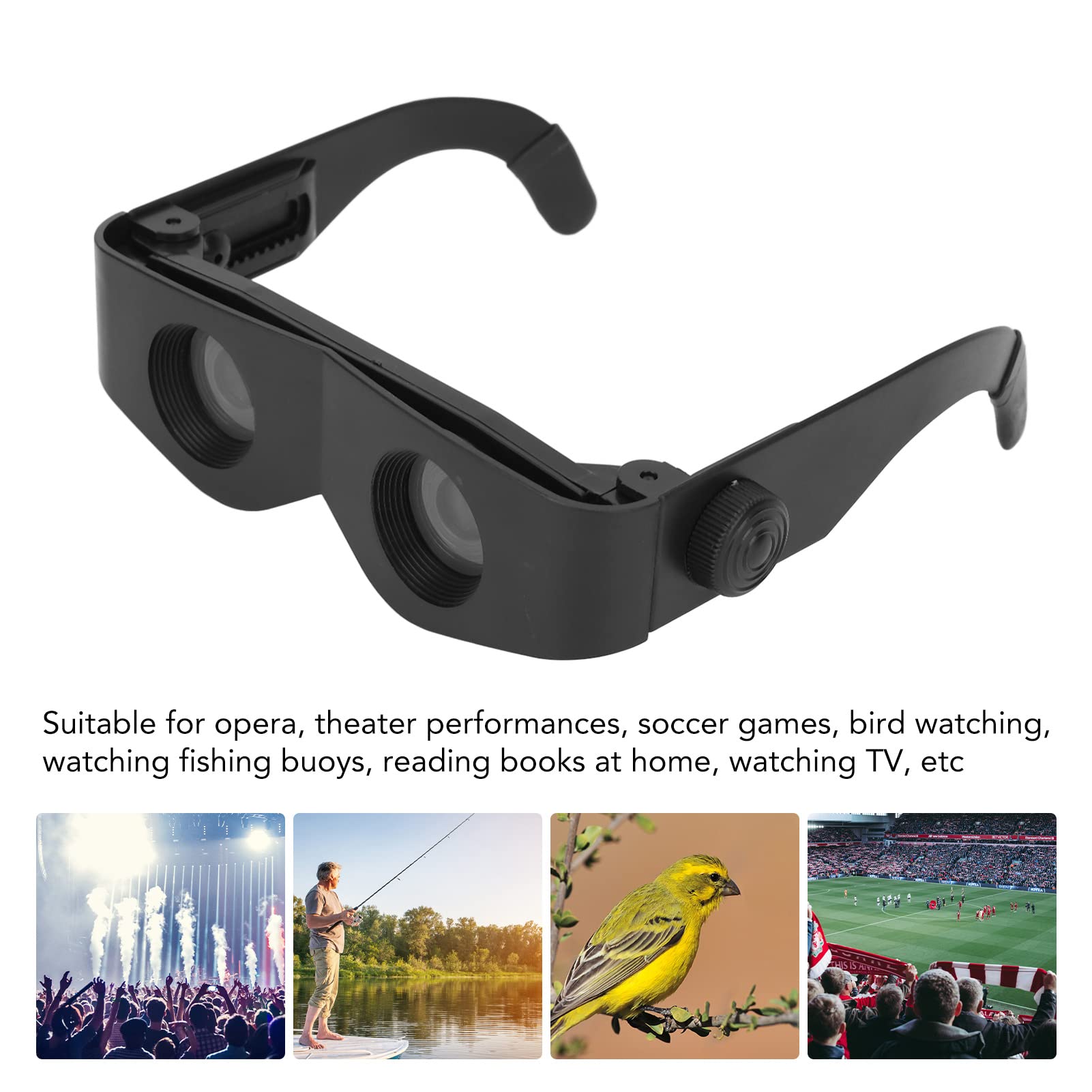 Télescope Lunettes Loupe Jumelles Pliables Lunettes Mains Libres Réglage Extérieur Pour La Pêche Observation Des Oiseaux Théâtre Opéra Sports Télévision Visites Touristiques | FR
