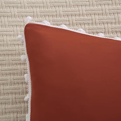 Miniatura 68 de Blue Body Pillow Cover Shabby Chic Long Pillow Case Cover Navy Blue Pom Poms Fringe Body Pillow case with Pocket Closure 20x54 inches(Body,Navy Blue)