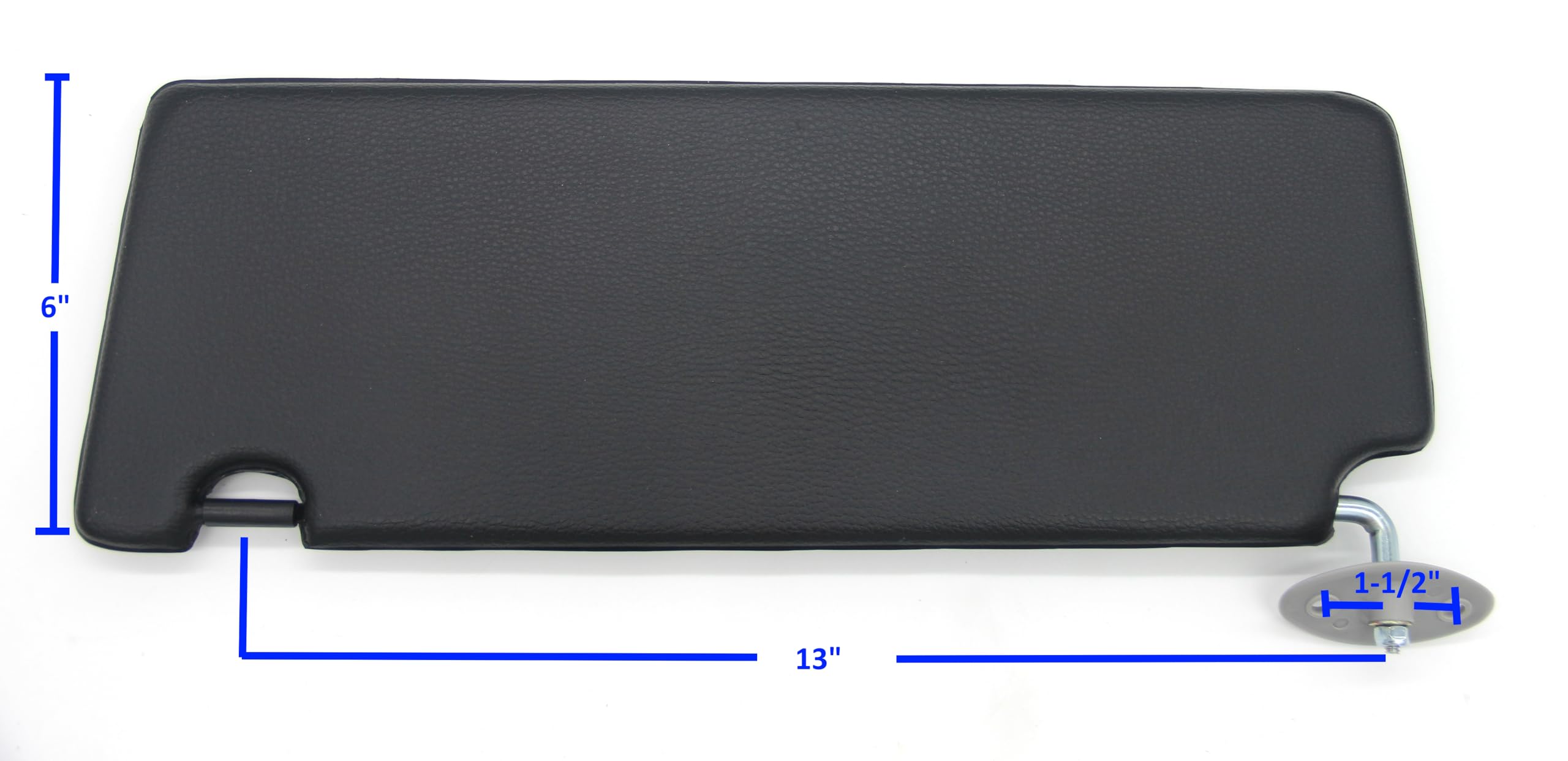 Generic Compatible with Toyota Tacoma/Hilux 1995 1996 1997 1998 1999 2000 2001 2002 2003 2004 Sun Visor Set - Black Vinyl LH RH Shade Protector