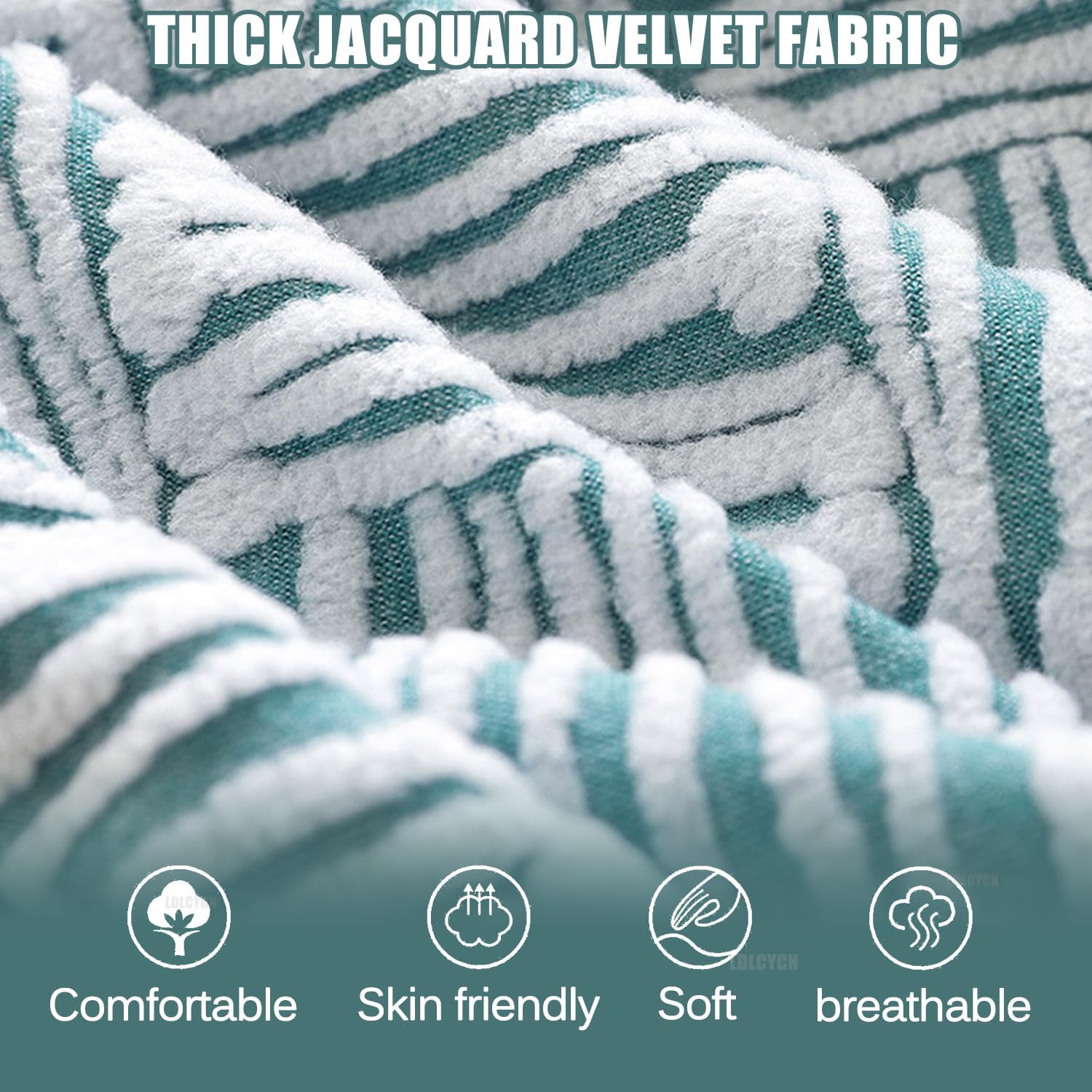 A/Orange,L40*W40*H40cm, High Stretch Ottoman Cover with Elastic Bottom Soft Ottoman Slipcover Jacquard Velvet Fabric Rectangle Footstool Cover Full Wrap Furniture Covers Machine Washable