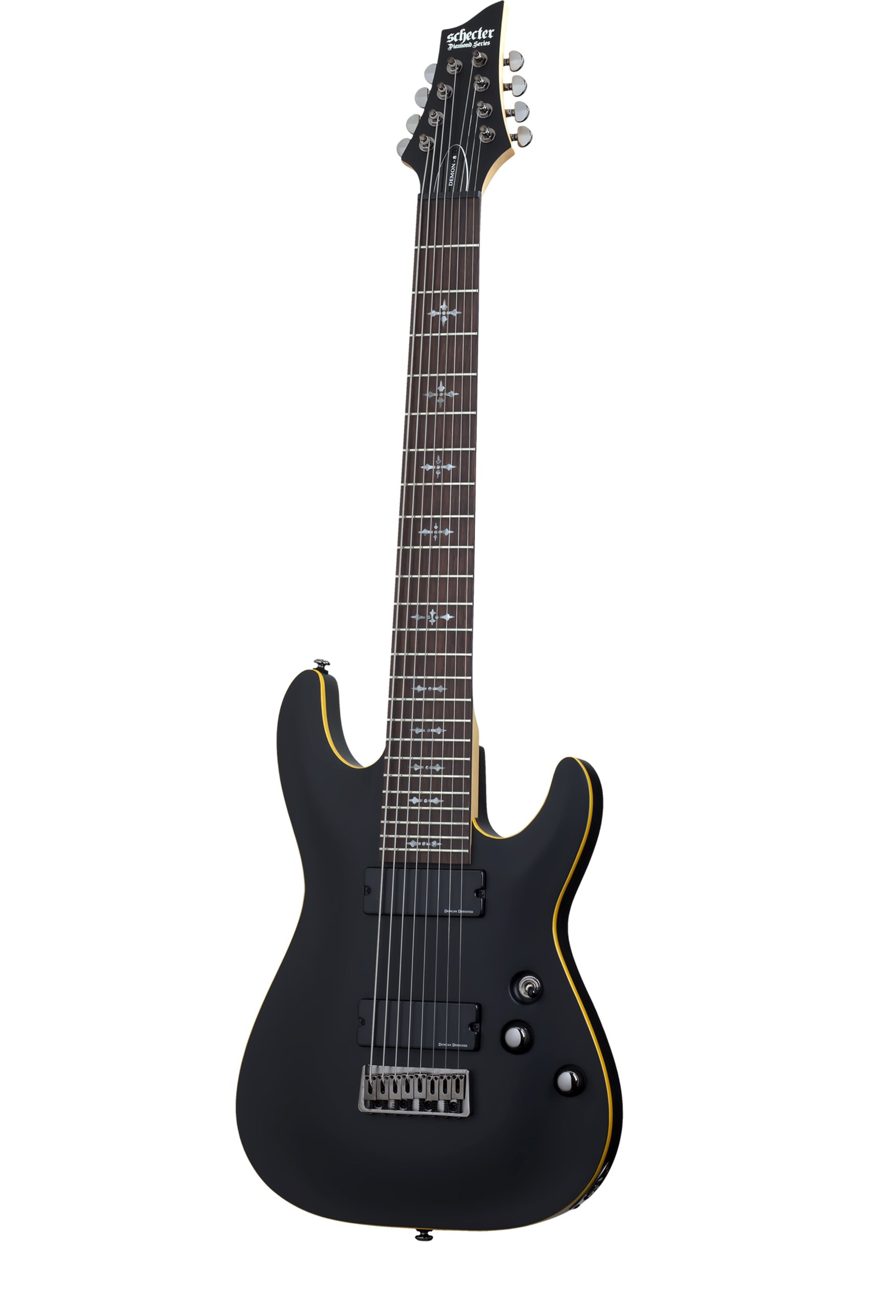 Schecter Demon 8, Satin Black : Amazon.co.uk: Musical Instruments & DJ