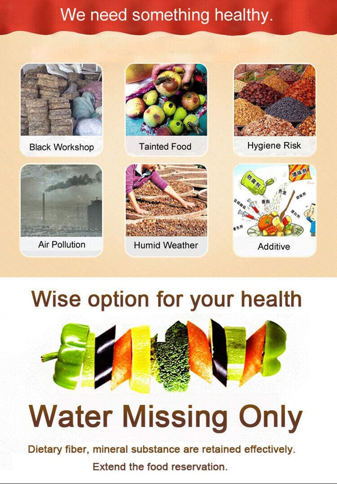Secador de alimentos, máquina de fruta seca de alta capacidad de 32 capas de mesa comercial, secadora de alimentos multicapa, para especias, carne, ternera, frutas y verduras