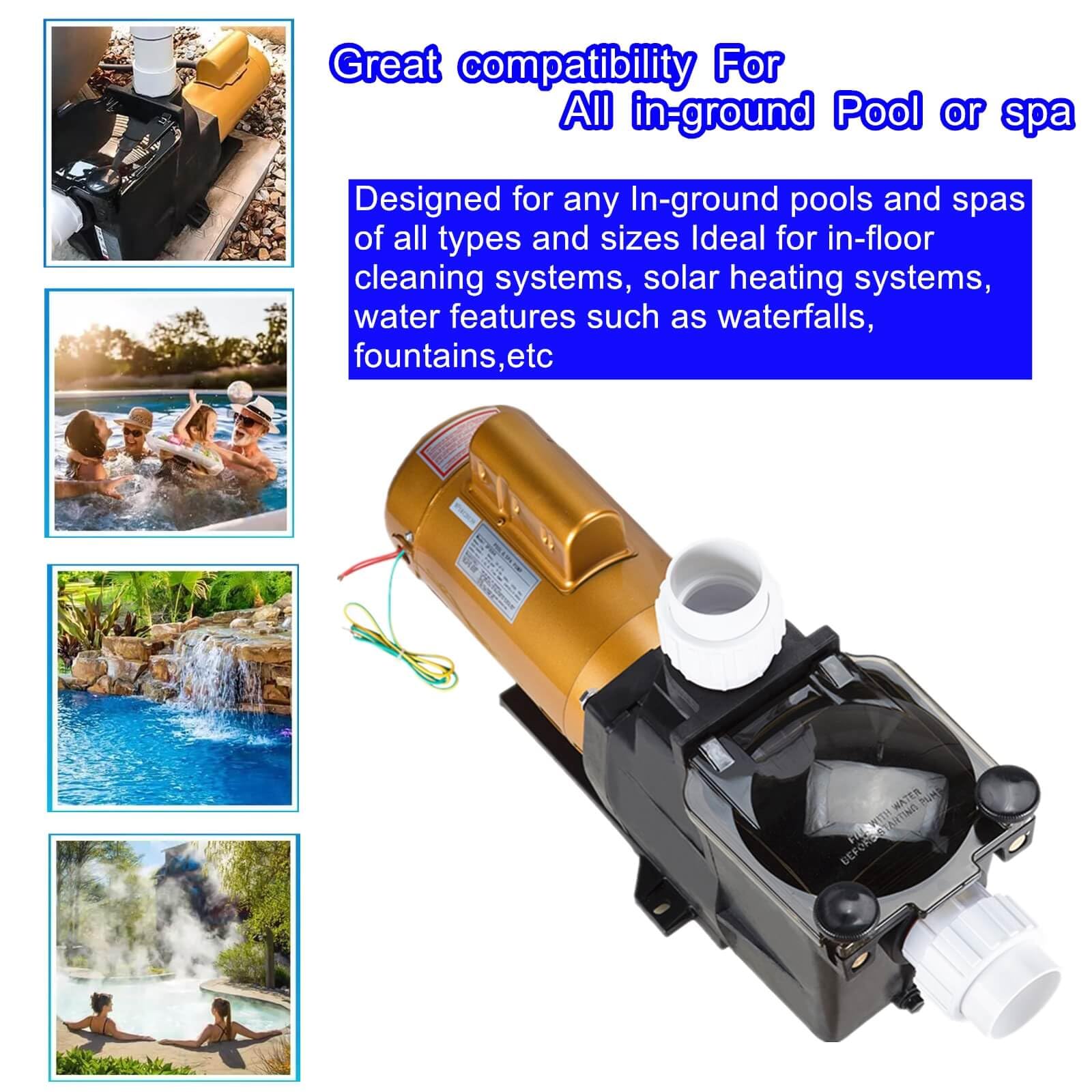 Pompa per piscina Hayward W3SP2615X20 SP2615X20 2 HP 115/230 V Super pompa per piscina interrata e spa