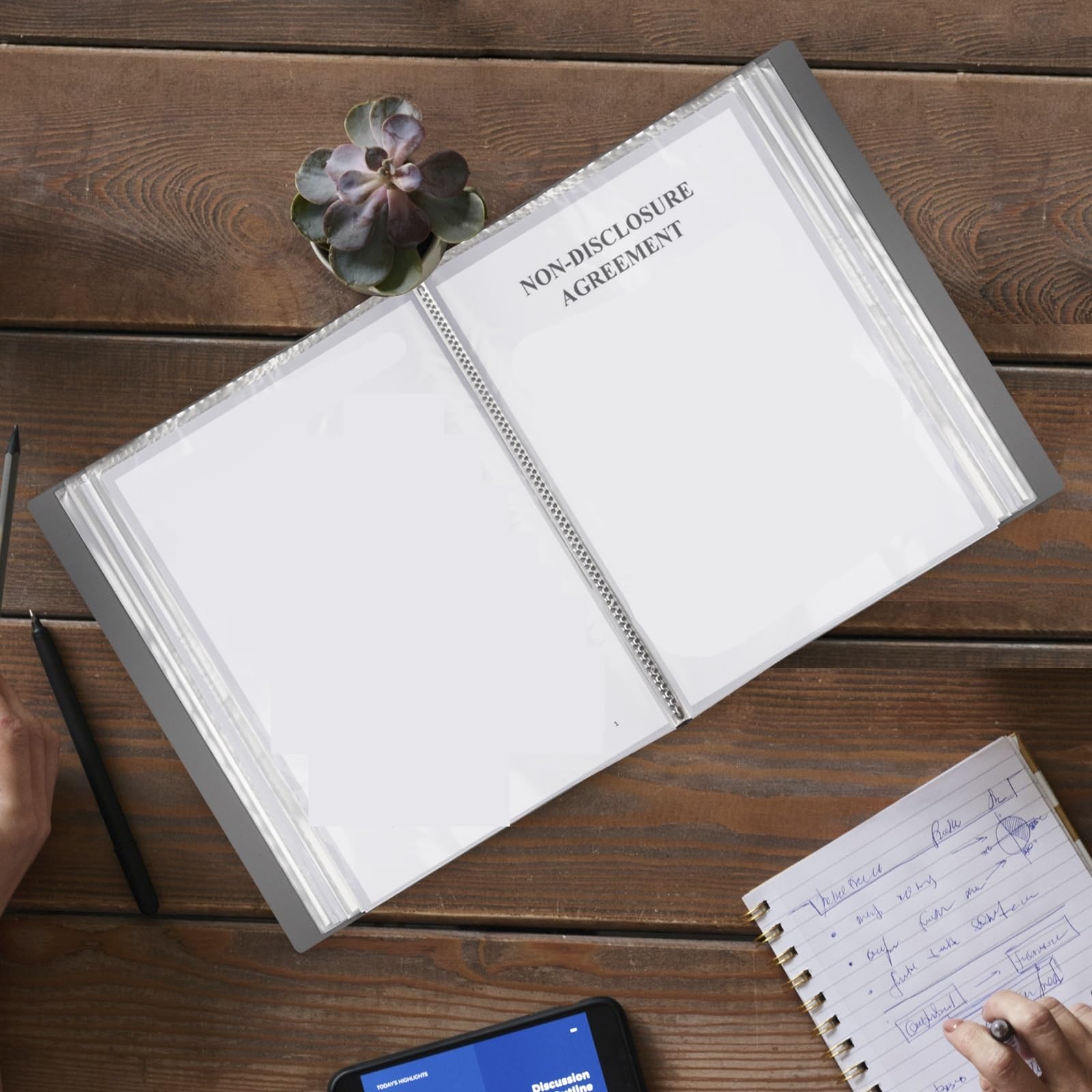 Carpeta A4 con fundas de plástico, carpeta portafolios 60 bolsillos, muestra documentos y certificados ilustraciones fotográficas, 2 uds Para Portafolio