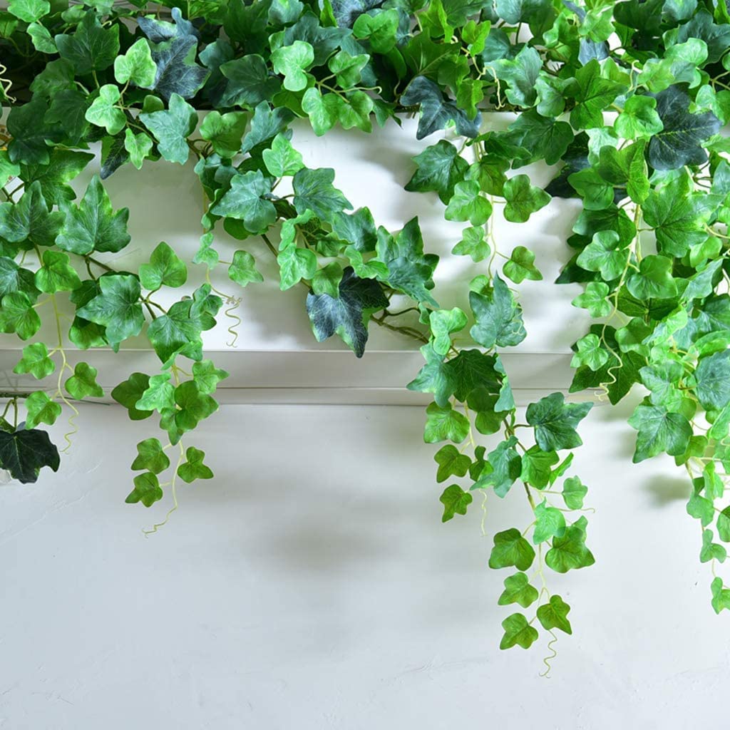 QXGJTLI Edera Artificiale in Seta, 170 cm/66 Pollici, edera Artificiale in Rattan, pianta Verde, Foglia Verde, Fiore Artificiale, Vite, per casa/Matrimonio/Giardino/Decorazione per Feste