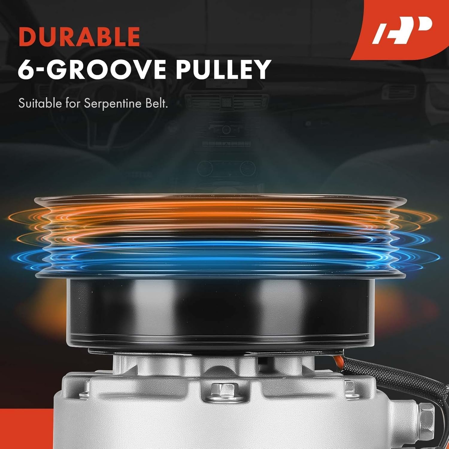 A-Premium Air Conditioner AC Compressor with Clutch Compatible with Kia Forte 2010-2013, Forte Koup 2010-2013, Forte5 2012-2013, 2.0L 2.4L