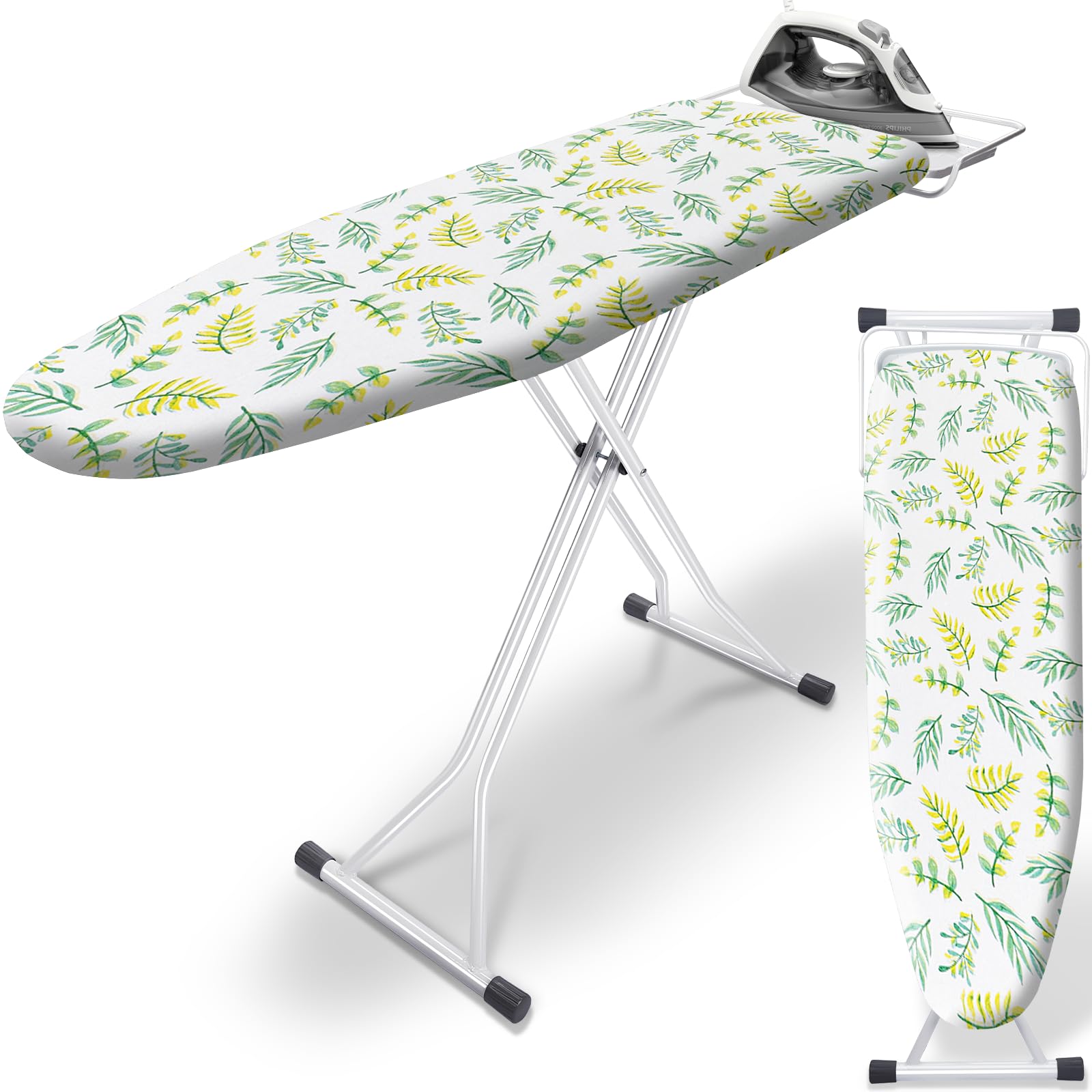 SheeChung Ironing Board 13"x43",Full Size Iron Board with Rest,Adjustable