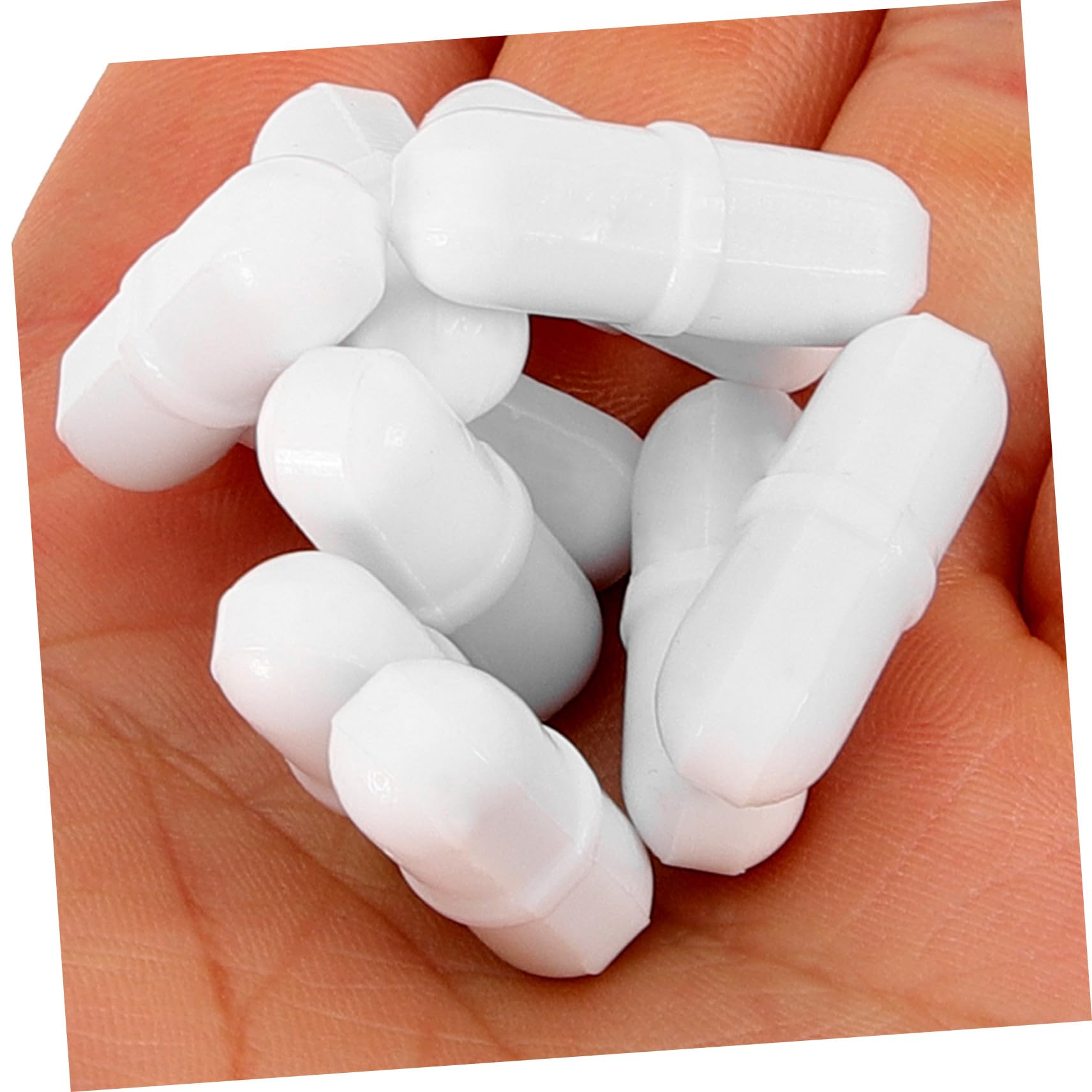 MAGICLULU 2 Sätze Teiliges Magnetisches Rührstab Mit Retriever Ptfe Beschichtete Weiße Stäbe Korrosionsbeständig Chemisch Inert Geeignet Für Labor Forschung 10 Stück * 2