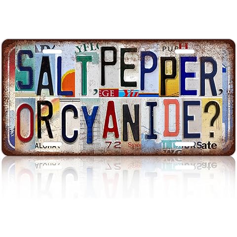 Vintage License plate Wall Decor Metal Sign Tin Signs for Bar Home Bedroom Garage -...