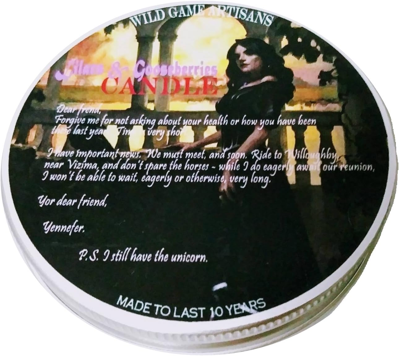 Yennefer Candle - Lilacs & Gooseberries