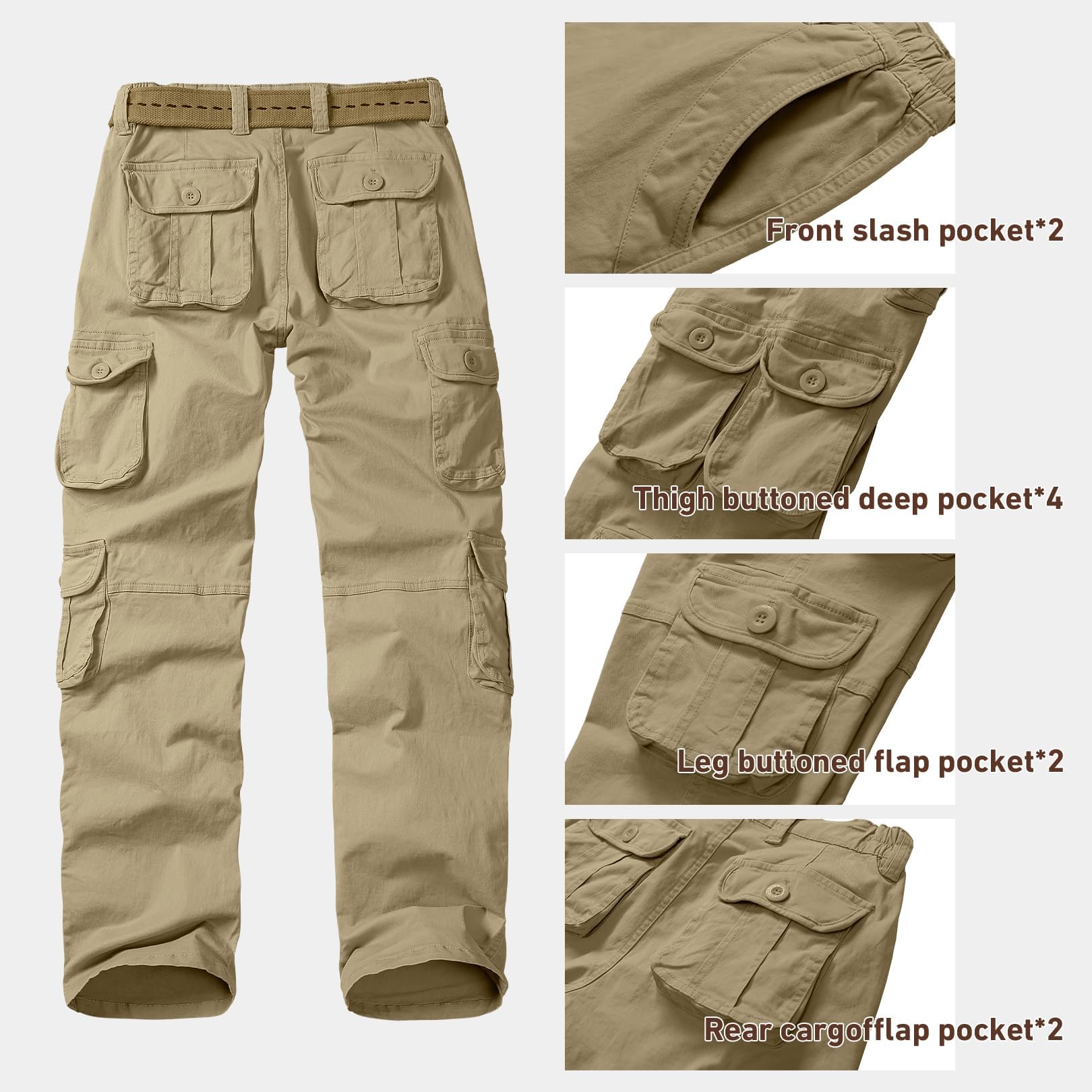 Pantaloni cargo da lavoro da donna, elasticizzati, da trekking, estivi, leggeri, multi tasche, militari, pantaloni da lavoro da donna