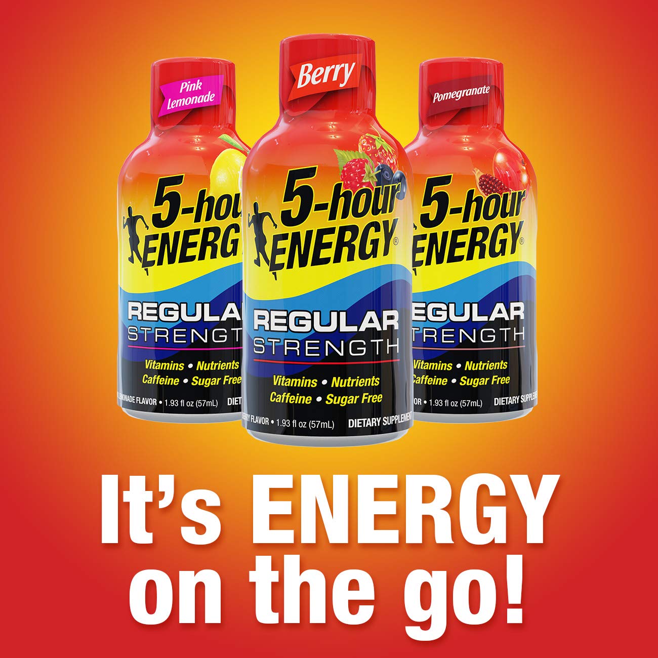 5hour ENERGY Shot, Regular Strength, Orange, 1.93 Ounce, 12 Pack Buy