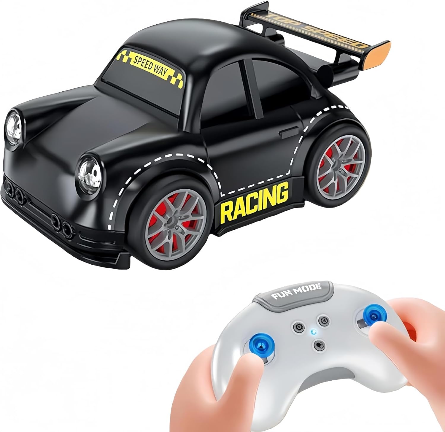 3-in-1 Smart RC Car with Follow & Escape Modes, 360° Stunt Drift, Voice/Light Effects, and Pet Play Mode, 4WD Remote Control Car Toy for Kids and Cat Dogs​
