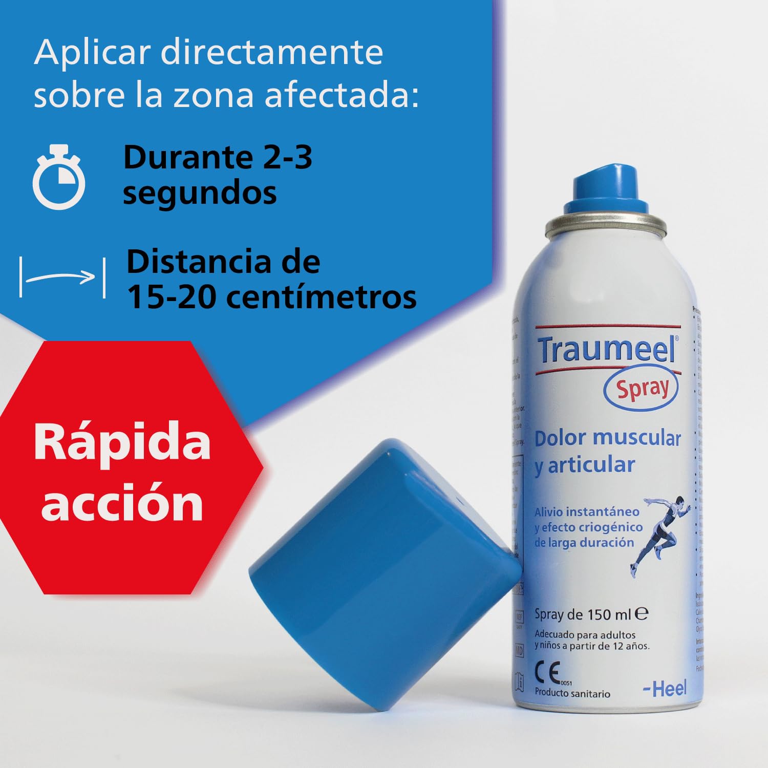 Heel Traumeel Spray Frío a base de Plantas para Golpes y Muscular- No te pares- 150 ml