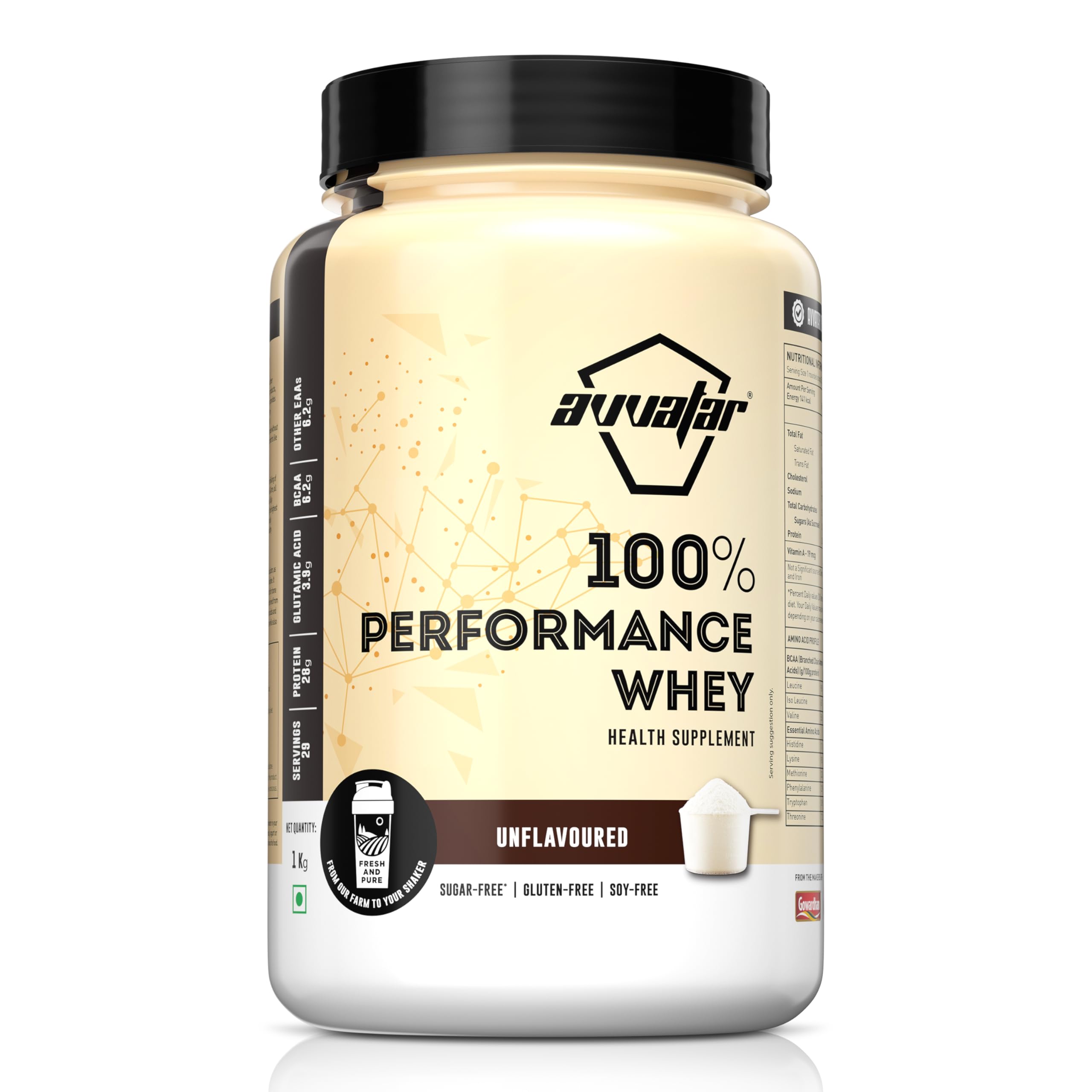 avvatar PERFORMANCE WHEY PROTEIN | 2Kg | Cold Coffee Flavour | 25g Protein | 57 Servings — Amazon image 19