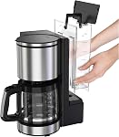 Hamilton Beach 14 Cup Programmable Coffee Maker with Easy Measure Reusable Filter, Removable 70 oz Water Reservoir, Touchscreen, Auto Shut-Off, Drip Coffee Machine, Black & Stainless Steel, 46220 | Easy Measure Light Up Reusable Filter | Removable 70