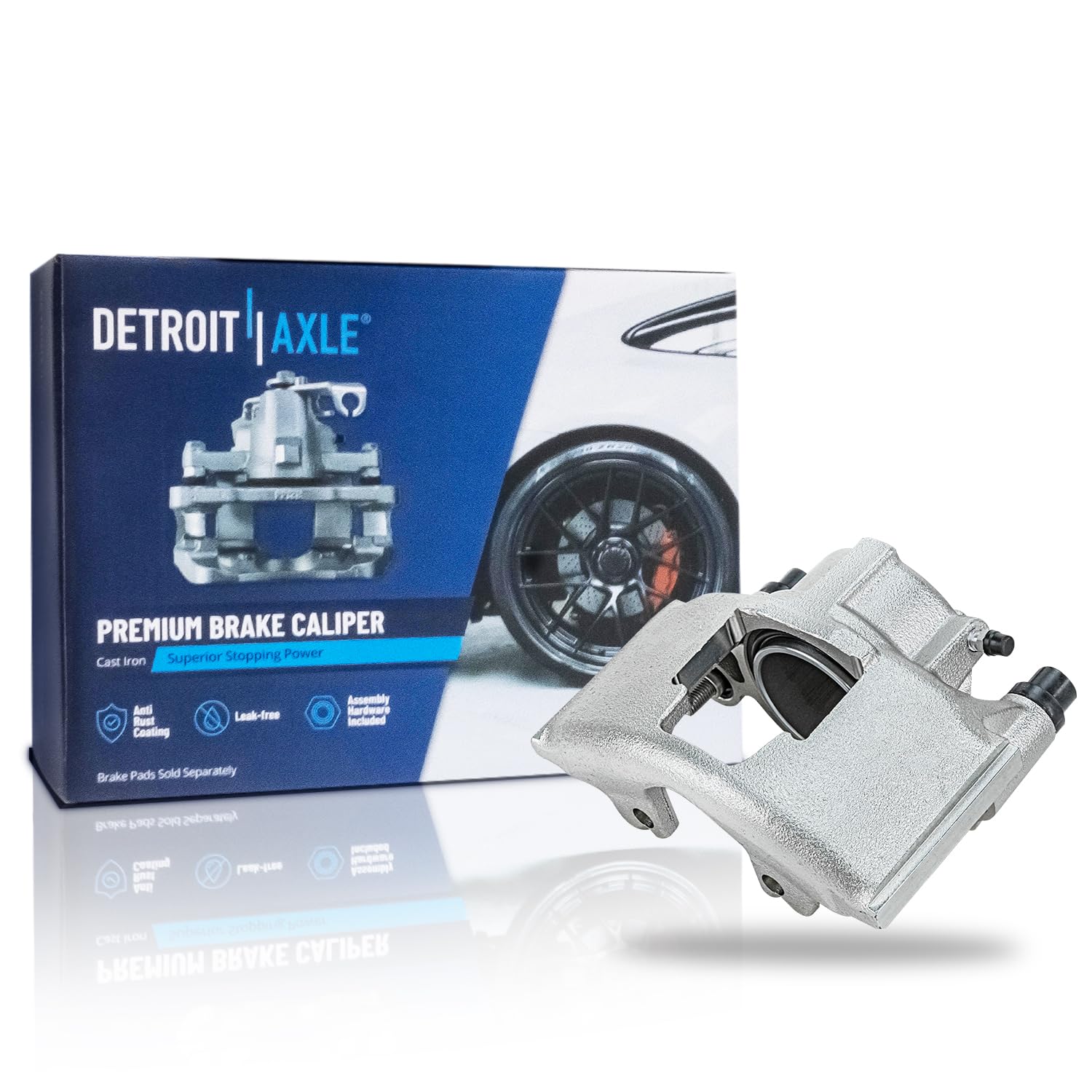Detroit Axle - Front Right Brake Caliper for Dodge Ram 1500 Chevy GMC Yukon
