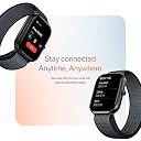 Fire-Boltt Ninja Call Pro Max Nyluxe Smart Watch 2.01" with Bluetooth Calling, Voice Assistance, SpO2 & Heart Rate Monitor, 120+ Sports Modes, IP67 Waterproof, Smart Watch for Men & Women - Grey gallery image