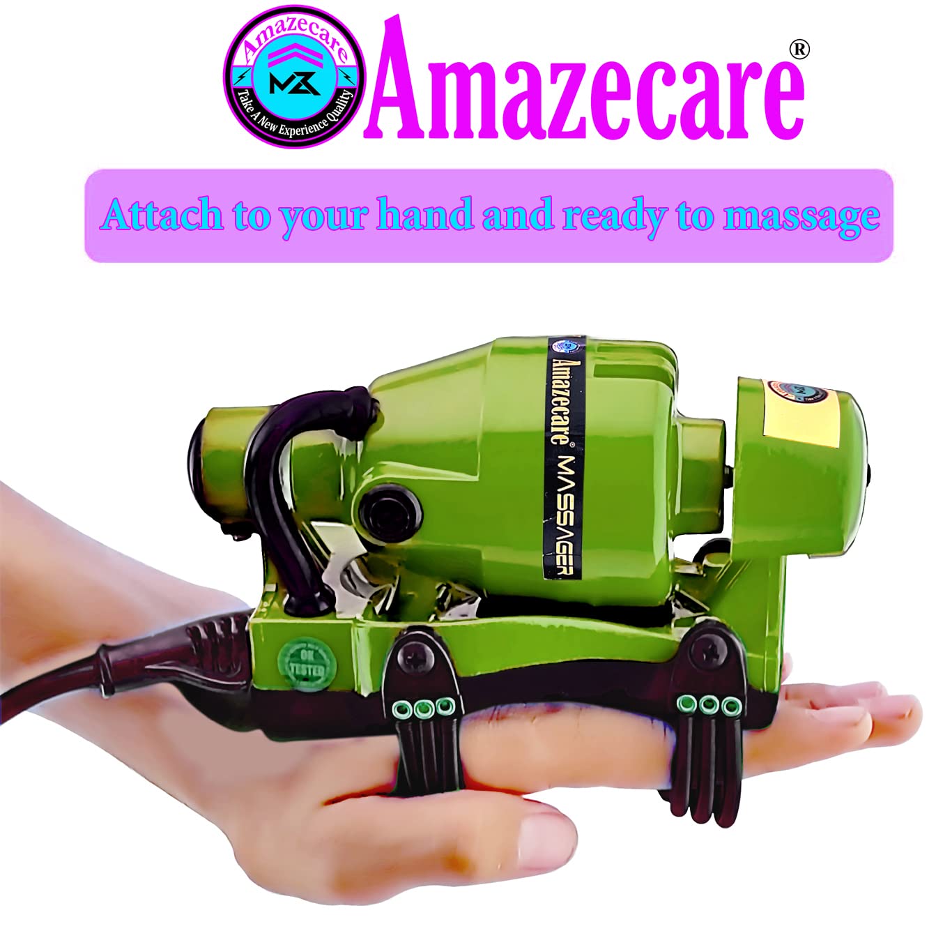 Amazecare corded electric prime head professional floating speed powerful Masagar Full Body, Head, Neck Pen Pen Relief with Dual Speed Switch for Massage (Green) Amazecare corded electric prime head professional floating speed powerful Masagar Full Body, Head, Neck Pen Pen Relief with Dual Speed Switch for Massage (Green)