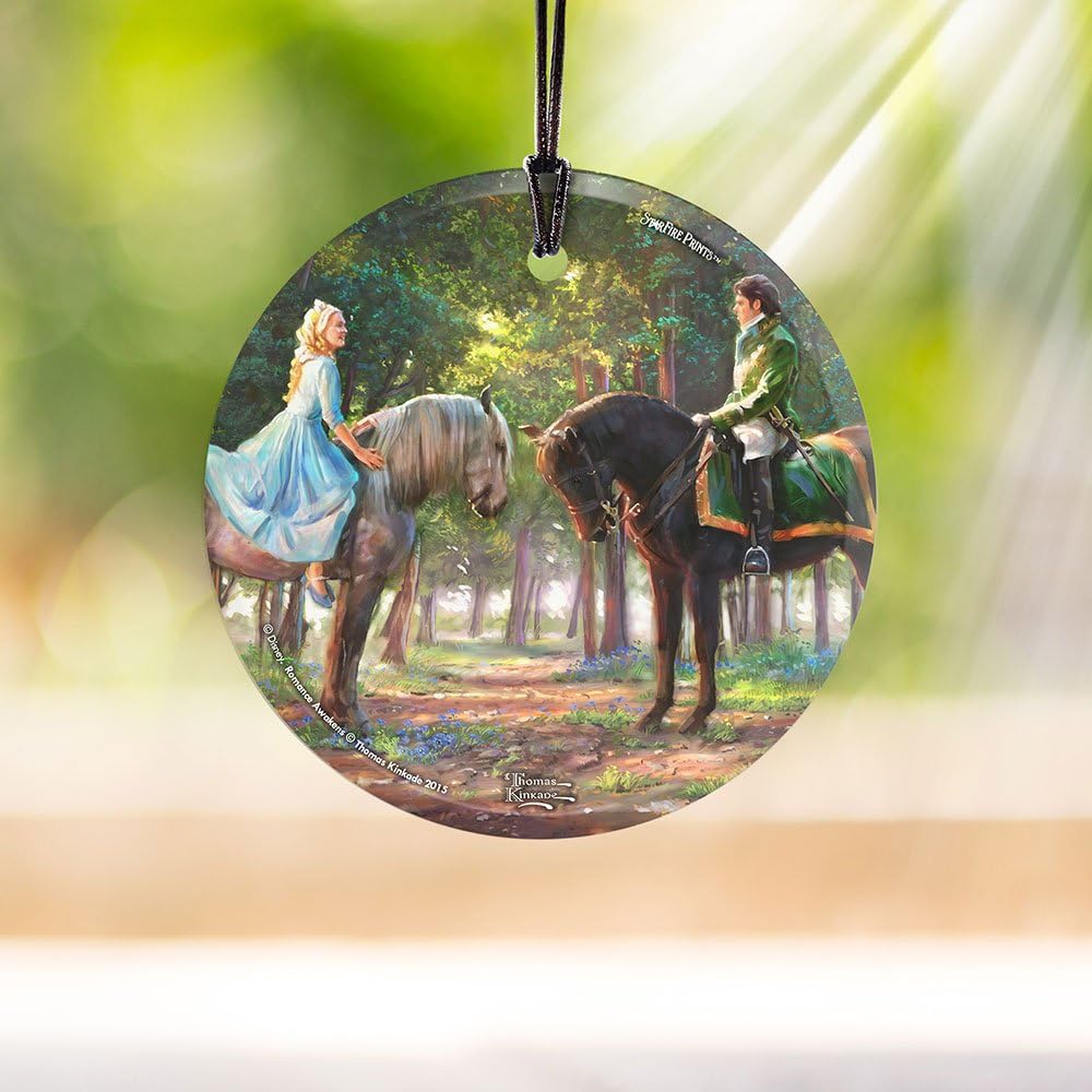 Trend Setters Disney – Cinderella – Romance Awakens – 3.5” Starfire Prints Hanging Glass Print Accessory – Ideal for Gifting and Collecting SPCIR532 - Image 2