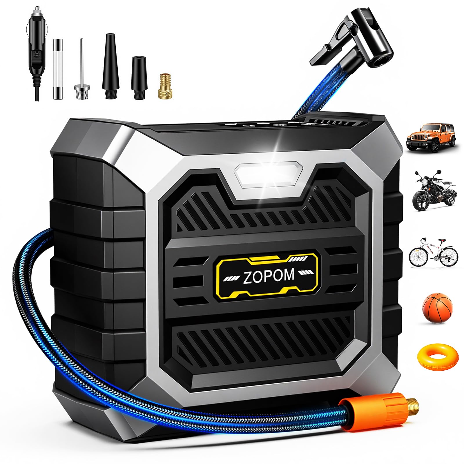 Amazon.com: ZOPOM Tire Inflator Portable Air Compressor, 12V DC